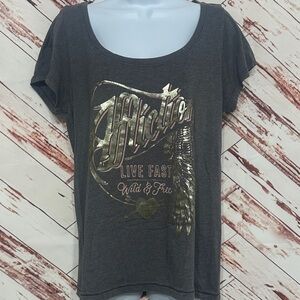 Affliction women’s graphic tee shirt